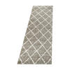 TEPPICH Hochflor Shaggy Geometrisch Polypropylen Wohnzimmer Beige Läufer 80x250 - Beige, Textil (80/250cm) - KADIMA DESIGN
