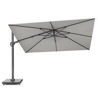 AMPELSCHIRM rechteckig 2.6 x 3.5 m Challenger T² Premium 360° kippbar - Grau, Metall (350/260cm) - Platinum