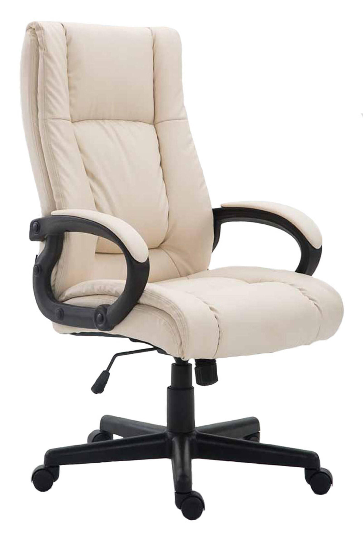 BÜROSTUHL Sportino XL, Kunstleder Creme - Creme, Kunststoff/Textil (66/116/70cm) - TPFLiving