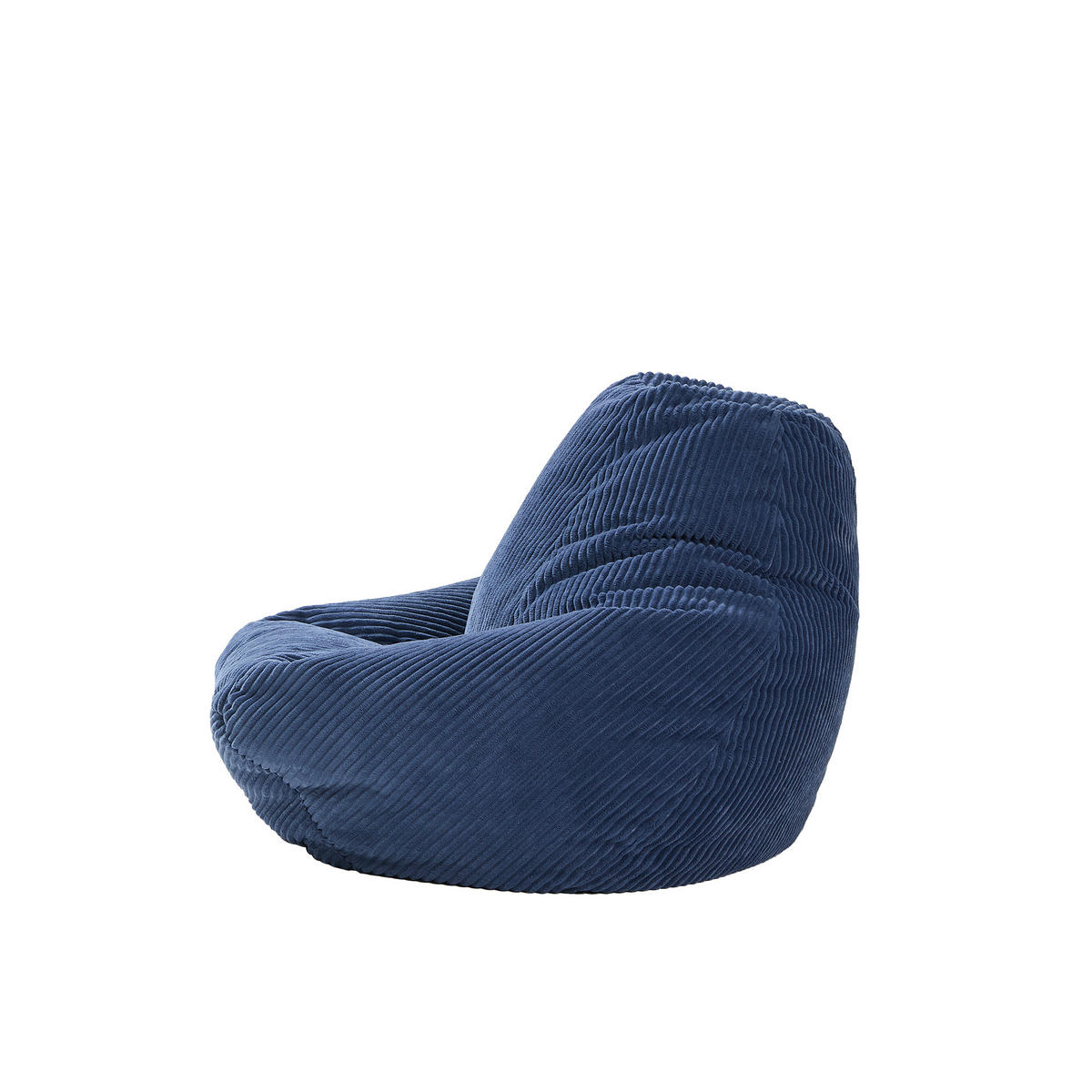 POUF kord Blau - Blau, Textil (90/73/84cm) - Nordlys