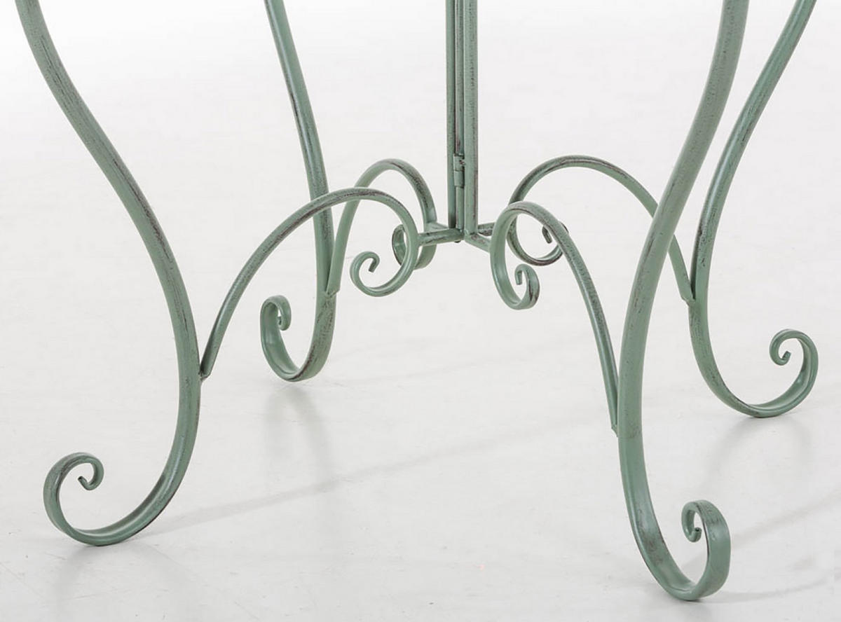 GARTENTISCH Indi antik-grün - Grün, Metall (72/70/70cm) - TPFGarden