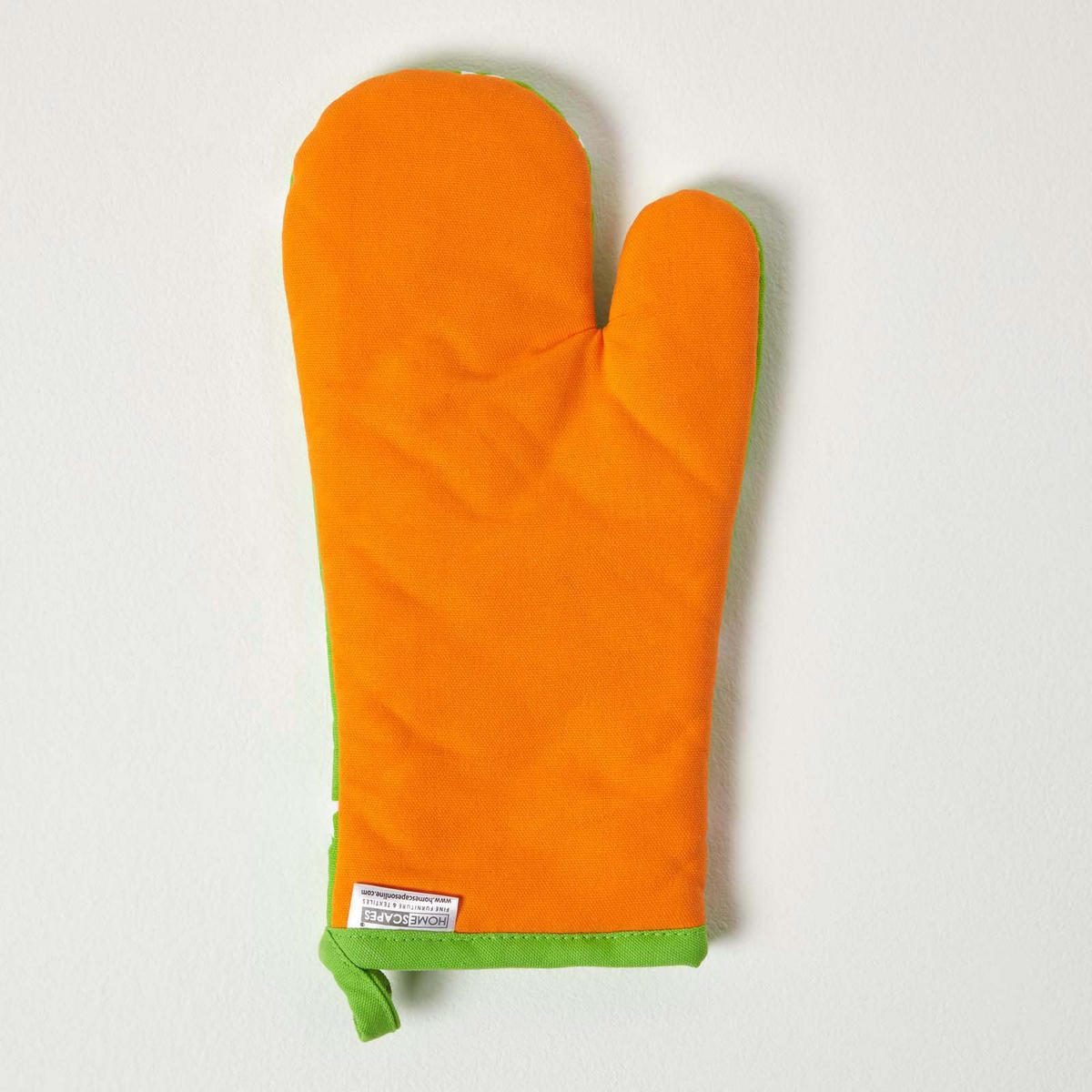 OFENHANDSCHUH Sterne 18/32 cm, Baumwolle wattiert - Orange, Textil (18/32cm) - Homescapes