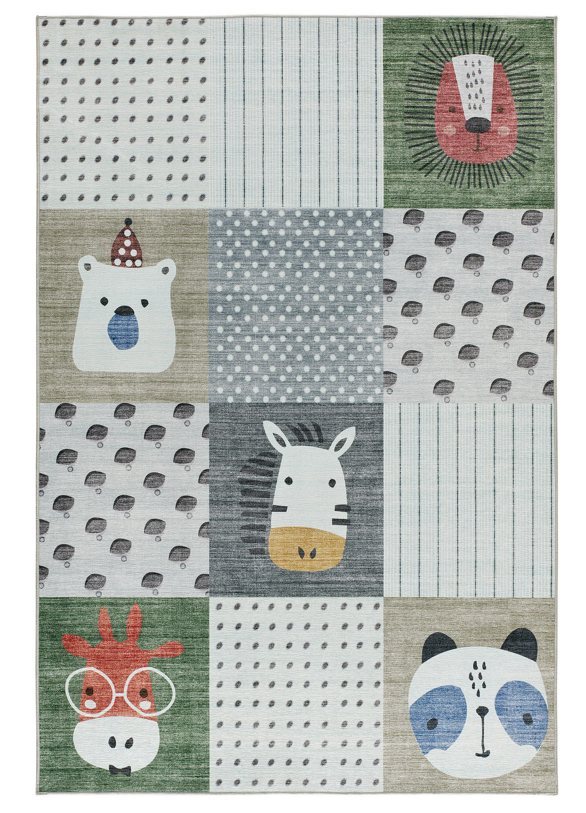 KINDERTEPPICH Waschbar Mehrfarbig Candy 120/170 cm - Multicolor, Kunststoff/Textil (120/170cm) - Atticgo