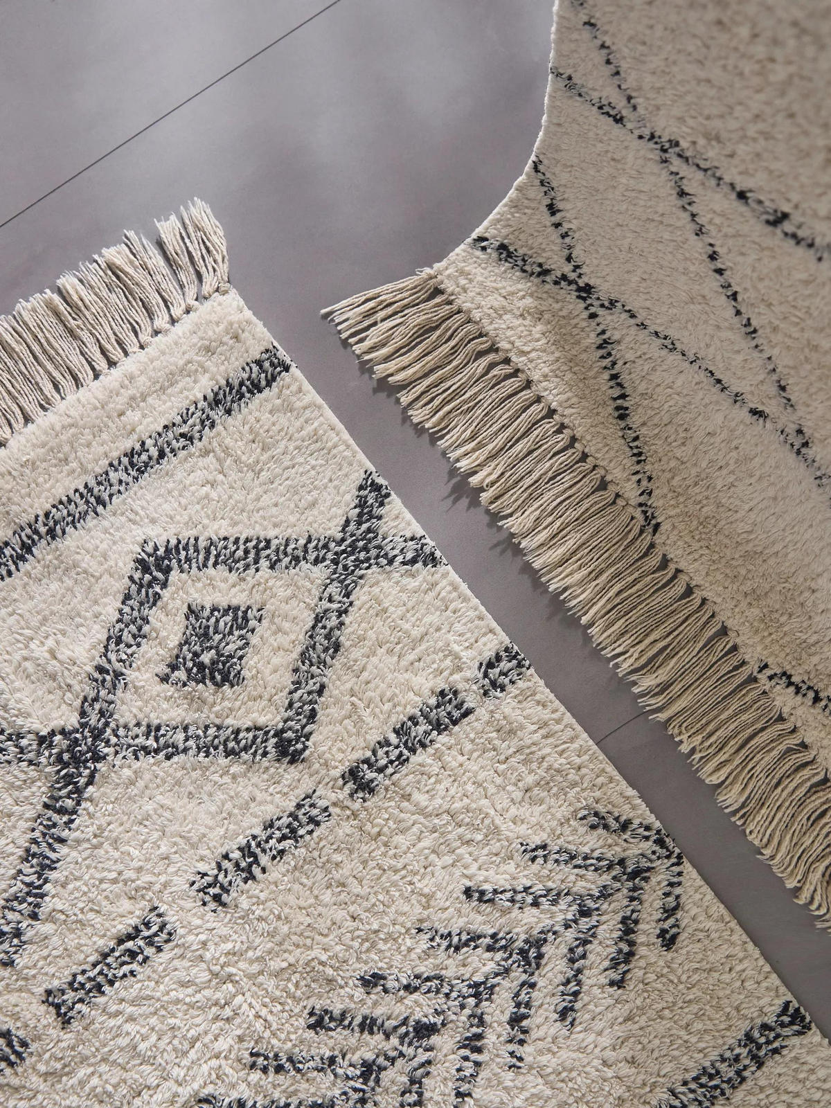 KOPALNIŠKA preproga Naomi kremna 50x80 cm - krem, tekstil/naravni materiali (50/80cm) - benuta Nest