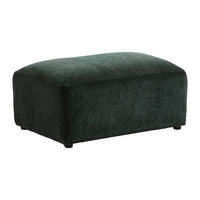 SITZHOCKER - 1 Person - Samt, Stoff - Tannengrün - TIRONO - Waldgrün, Textil (99/46/66cm) - Vente-Unique