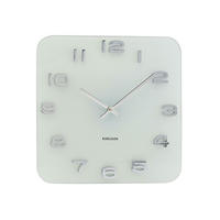 WANDUHR Vintage Squared 4/35/35 cm - Weiß, Glas (35/35/4cm) - Karlsson