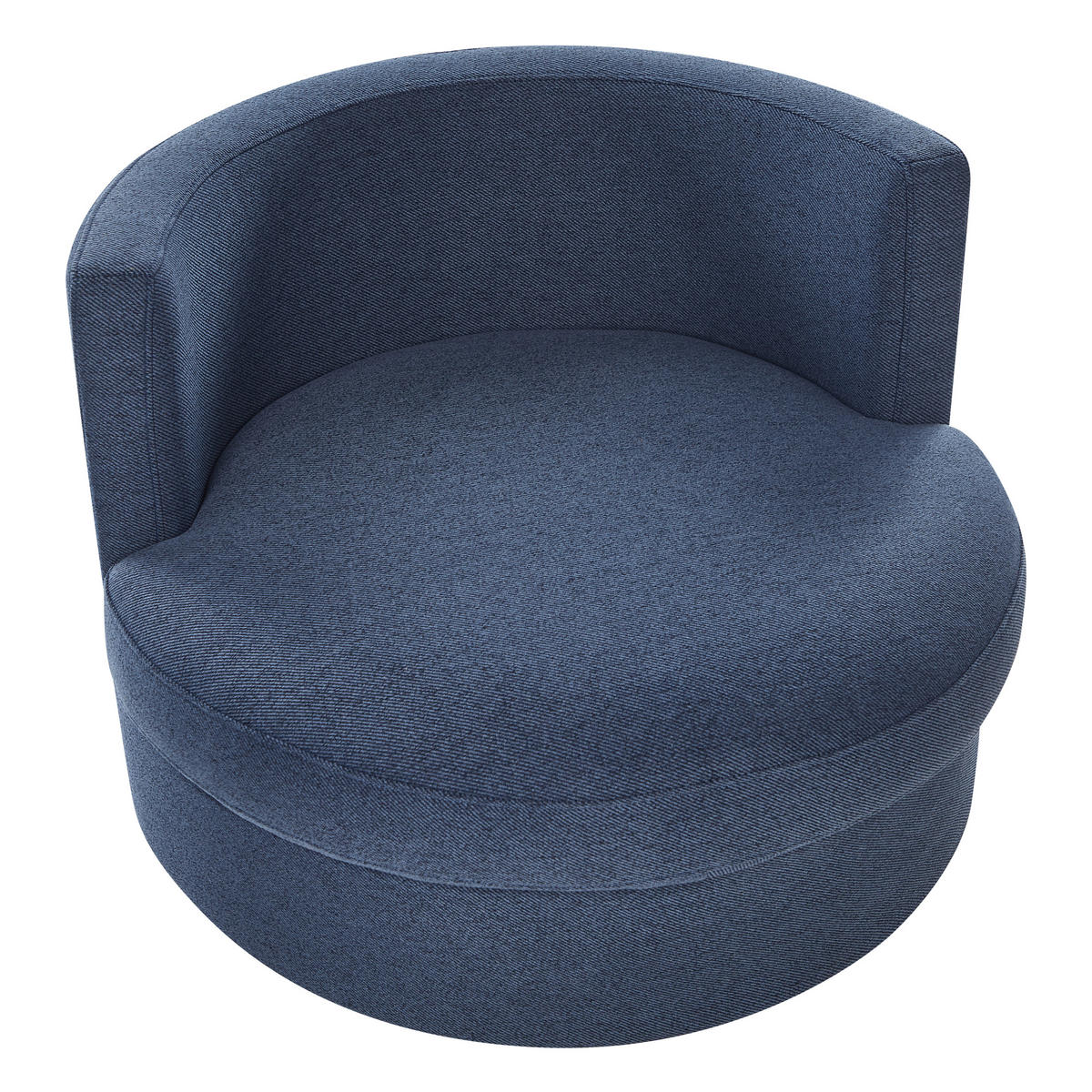 SESSEL Dunkelblau Dalby - Blau, Textil (82/61/82cm) - Beliani