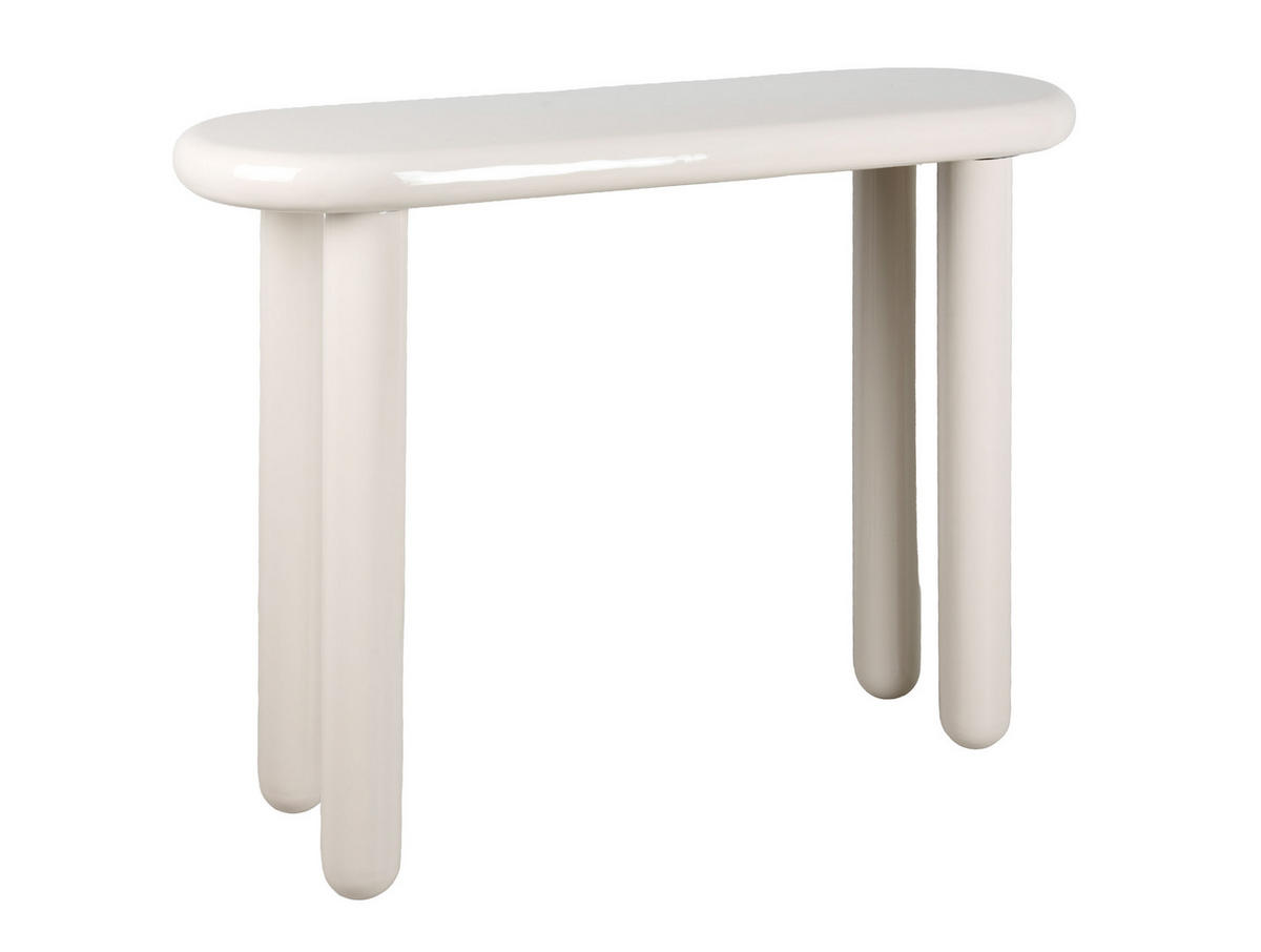 BEISTELLTISCH Cadiz Large - Weiß - 95/30/76 cm - Weiß, Metall (95/30/76cm) - Leitmotiv