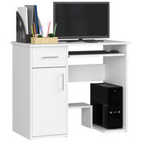 SCHREIBTISCH Weiß 74/90/50 - Weiß, Holzwerkstoff (50/90/74cm) - RAUMHIRSCH FURNITURE