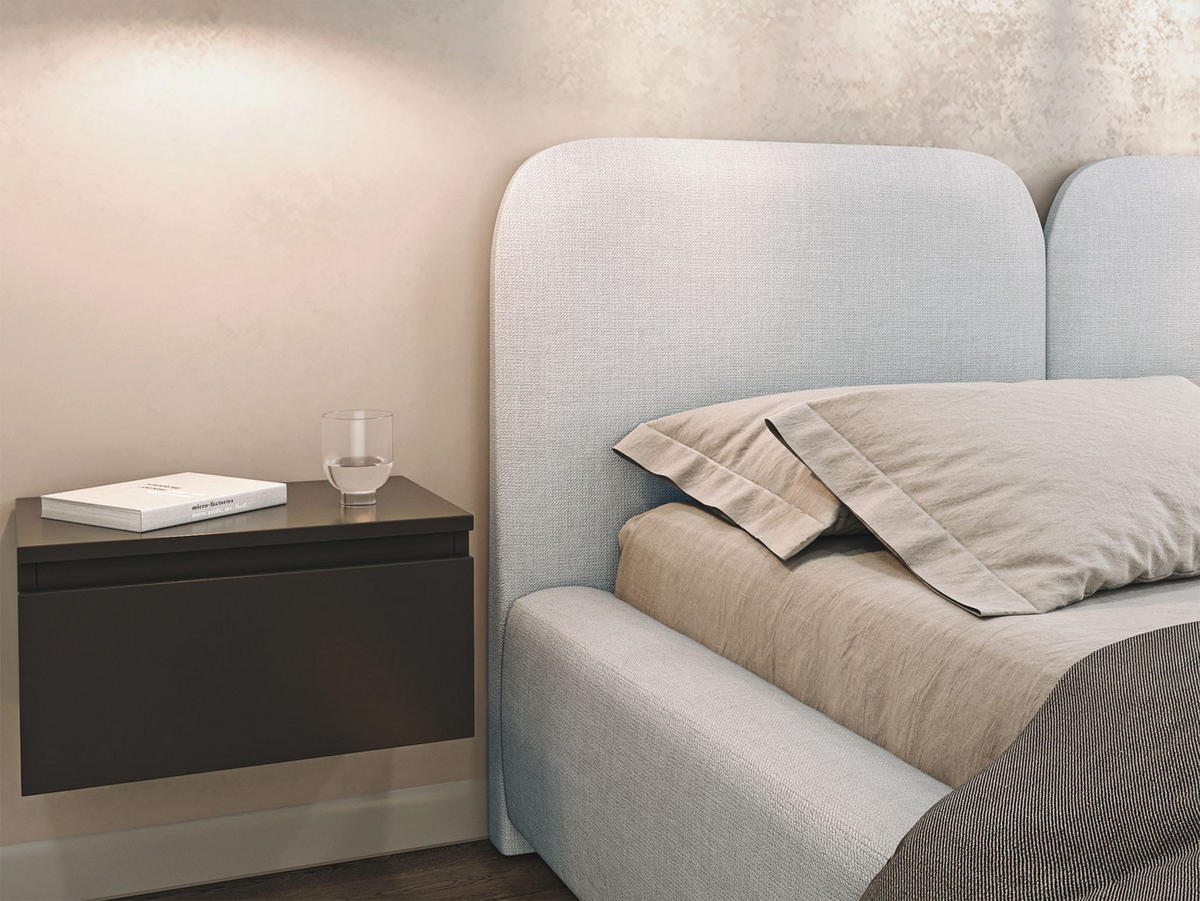 POLSTERBETT Comoves 160x200 Hellgrau mit Chenillebezug - Hellgrau, Textil (160/200cm) - Selsey