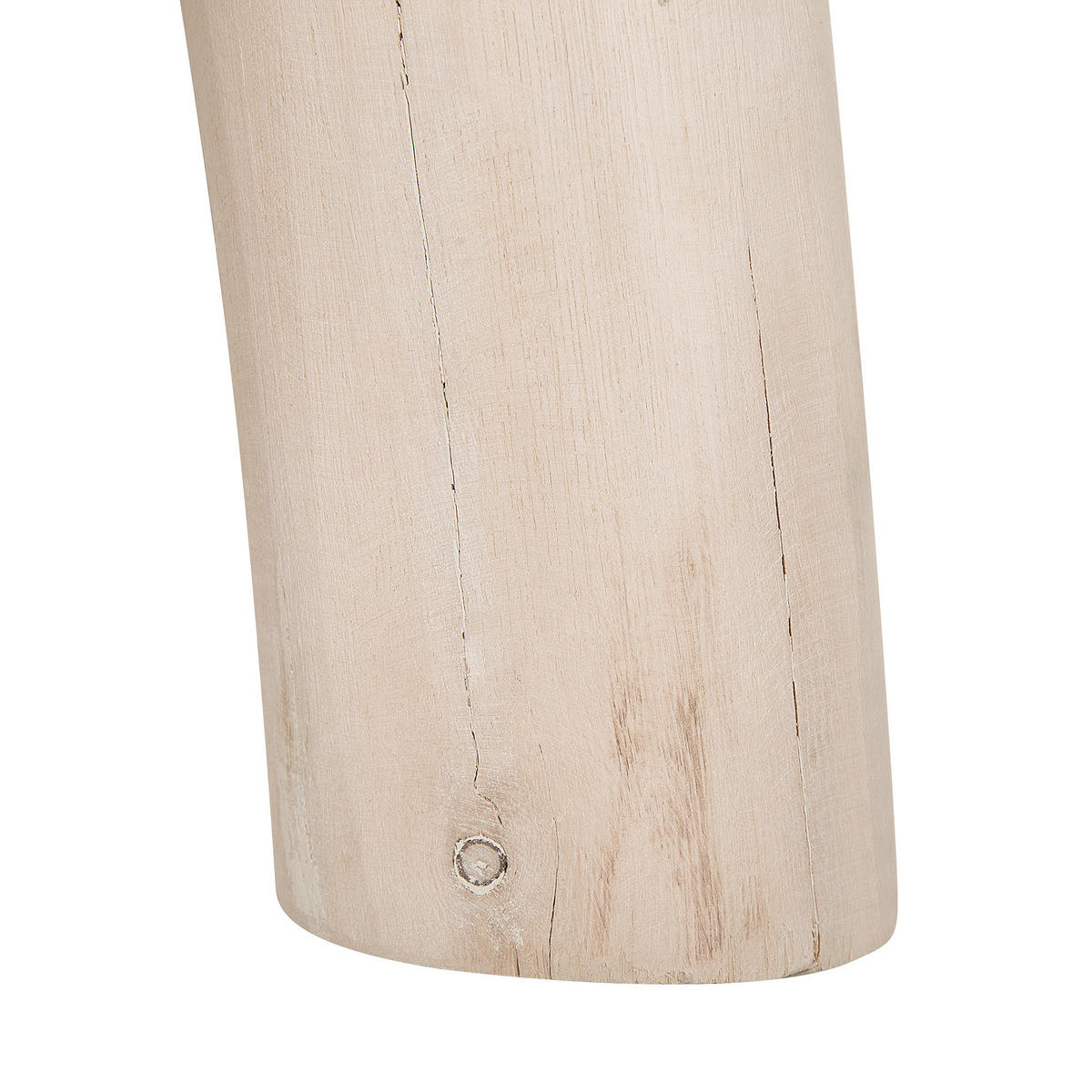 HOCKER Thondi 33/33/44 cm - Beige, Naturmaterialien/Textil (33/44/33cm) - Beliani