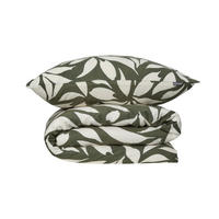 BETTWÄSCHESET Leaf - Feinbiber - 2-teilig - 135 x 200 cm - Grün - Grün, Textil (135/200cm) - SCHIESSER