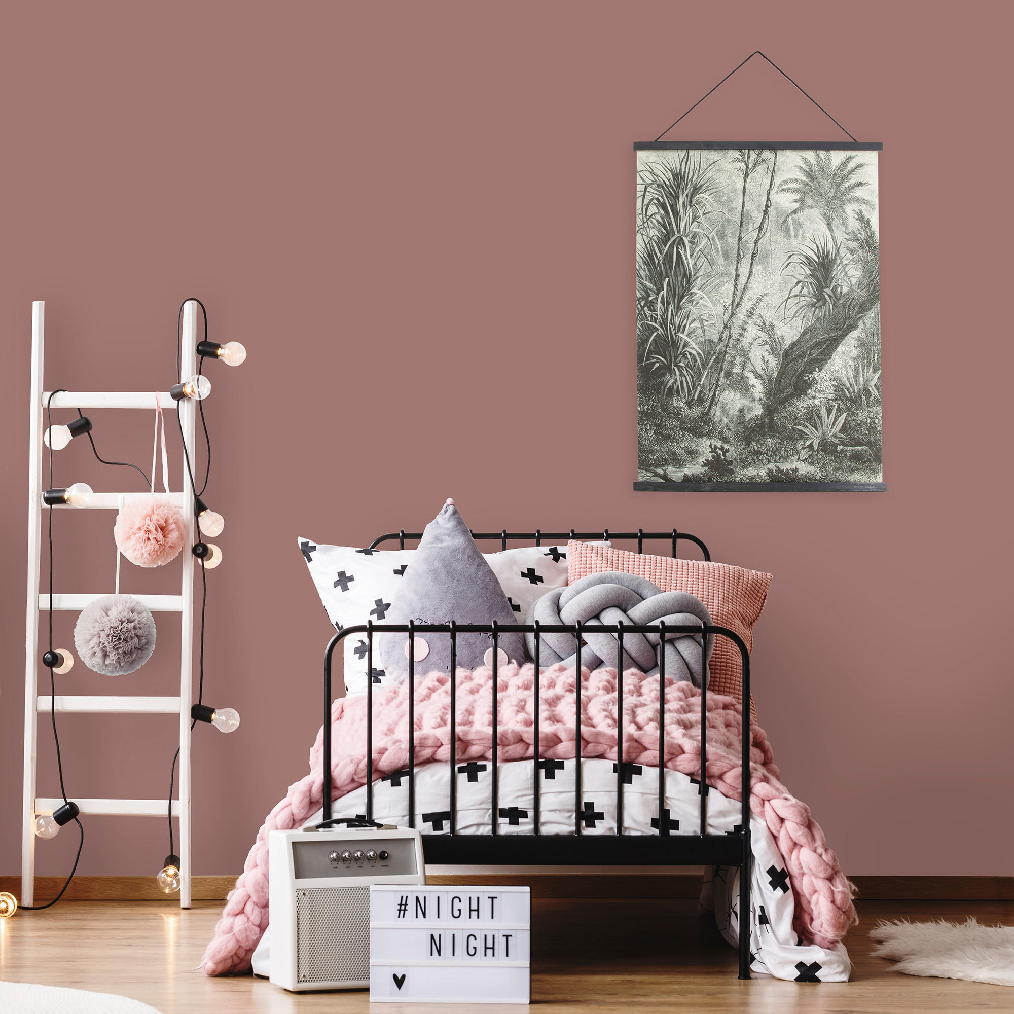 POSTER Dschungel Amazonas - 60x80cm - Schwarz/Weiß, Holz/Textil (60/80/60cm) - Art for the Home