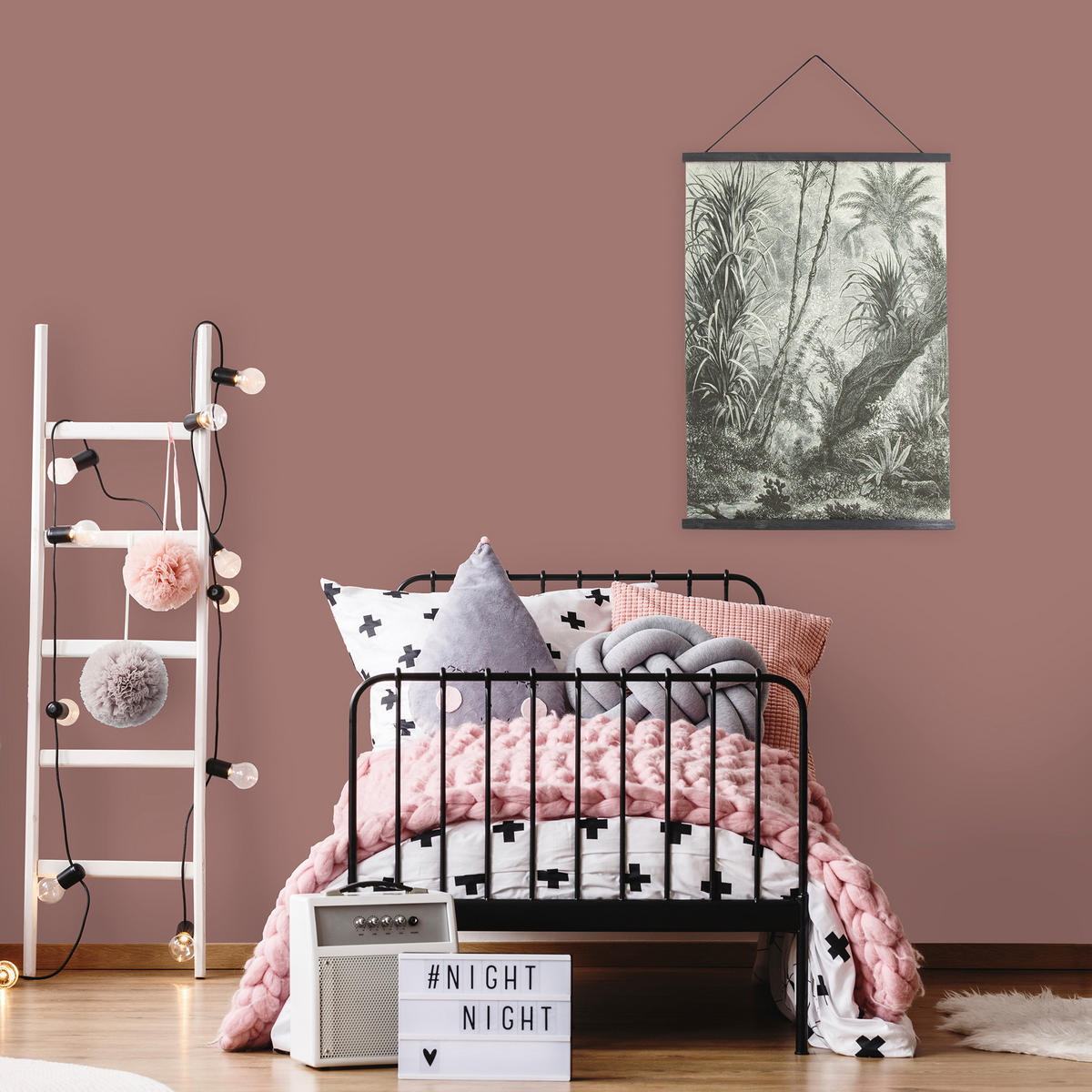 POSTER Dschungel Amazonas - 60x80cm - Schwarz/Weiß, Holz/Textil (60/80/60cm) - Art for the Home