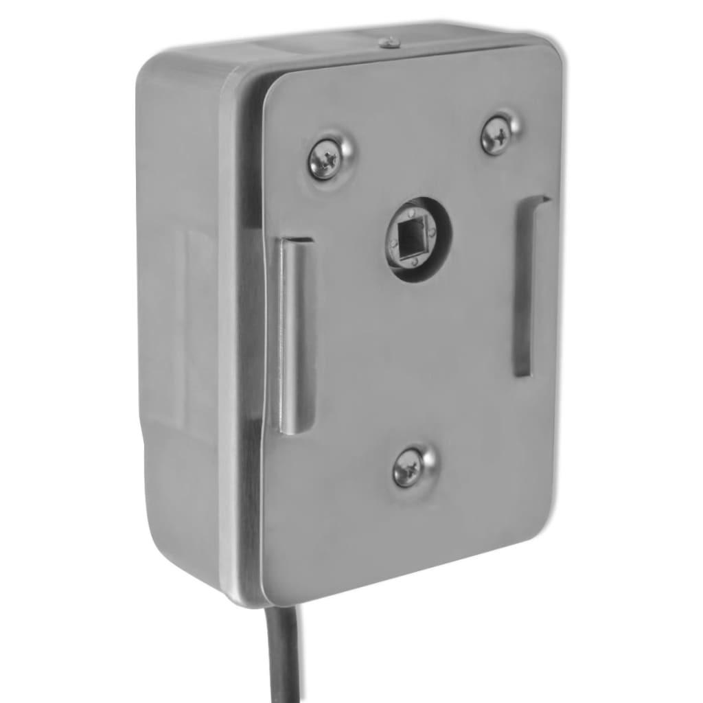 GRILLSPIESSMOTOR Edelstahl 4 W - Silberfarben, Metall (67/123/93cm) - vidaXL