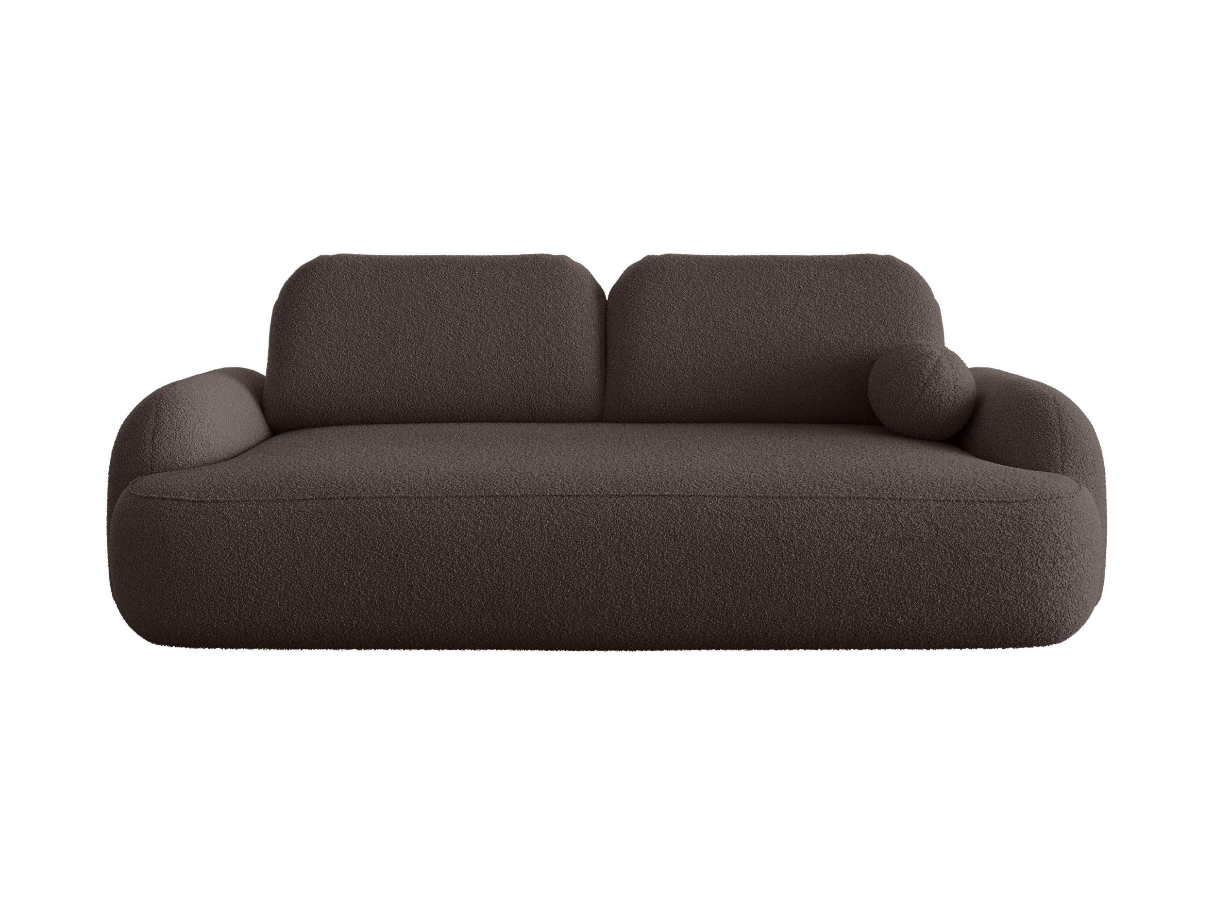 SOFA MOLLY mit Schlaffunktion TERRA FROTTE 29 mit Stauraum - Braun, Textil (121/94/255cm) - Bedante