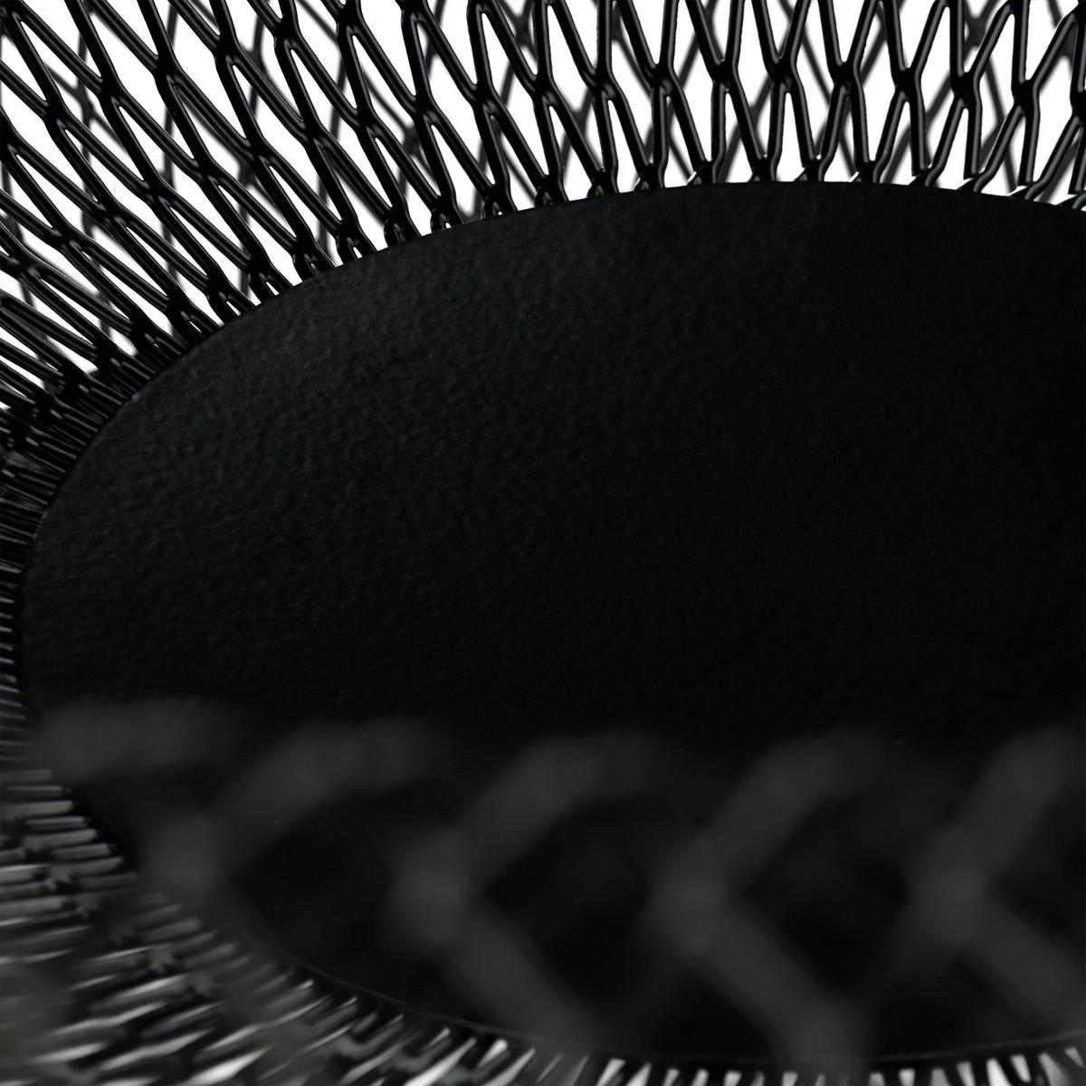 OBSTSCHALE - Schwarz, Metall (10cm) - Relaxdays