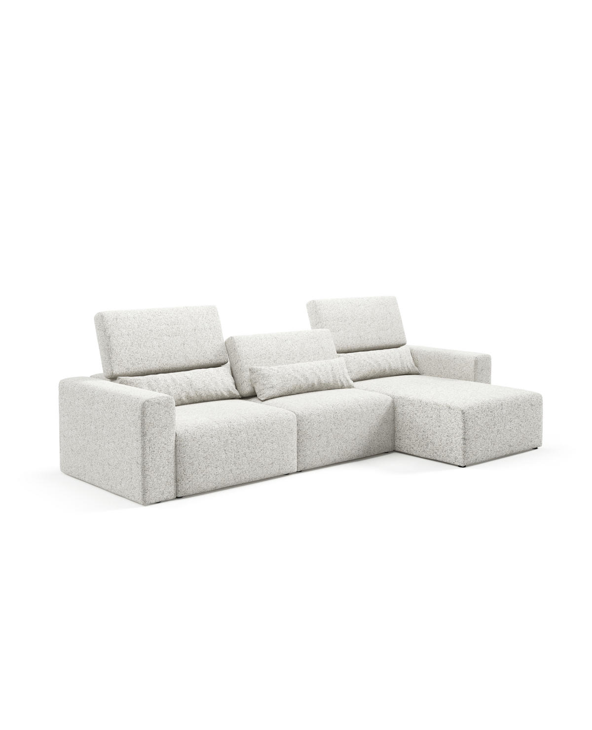 ECKSOFA Modular Premium Grau - Schwarz/Grau, Holz/Holzwerkstoff (315/172cm) - Furnisell