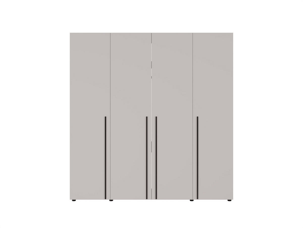 DREHTÜRENSCHRANK Arni Kaschmir Beige - 11 Fächer - 200x206x60 cm - Kaschmir, Holzwerkstoff (200/206/60cm) - Ravio