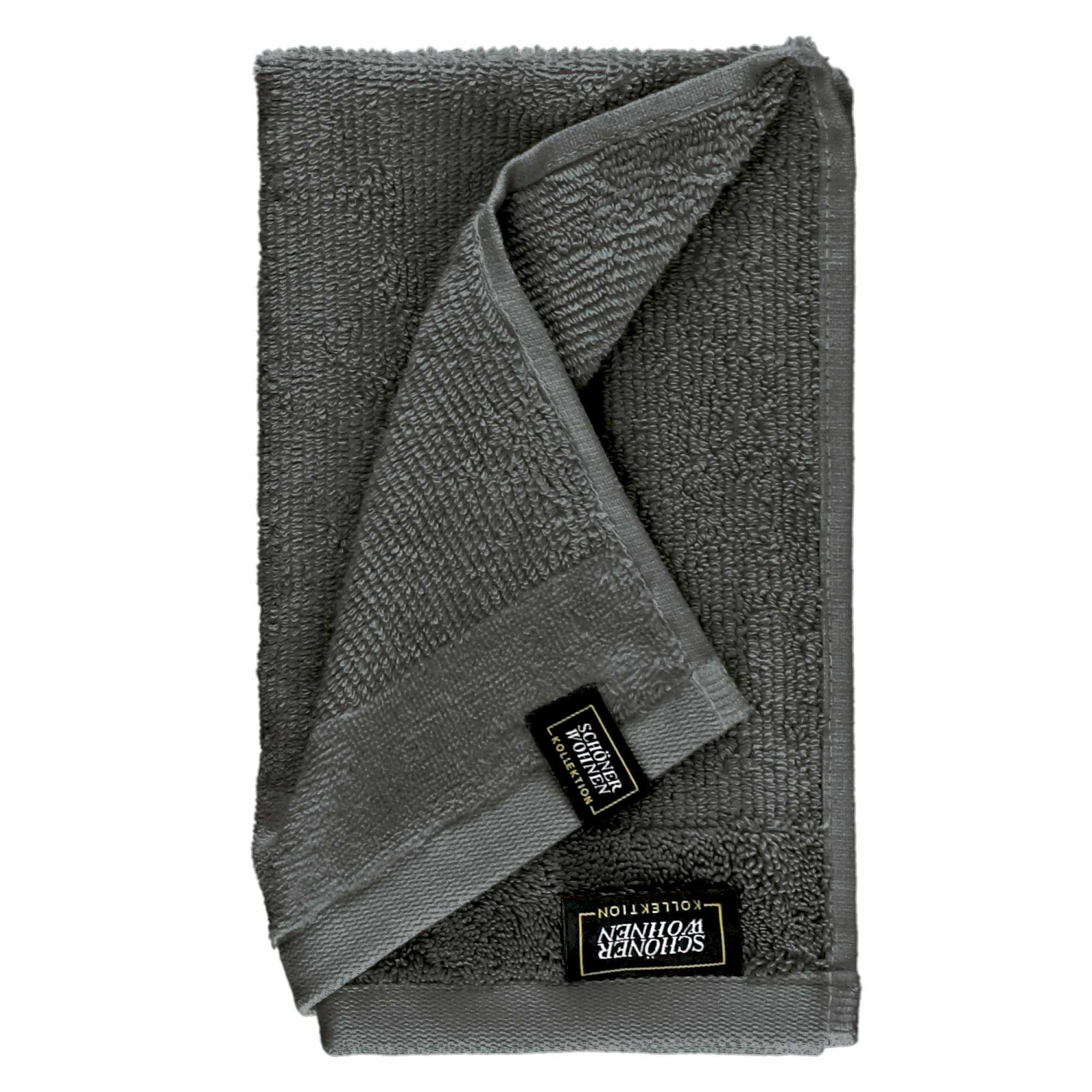 GÄSTEHANDTUCH SENSE-6 - Anthrazit, Textil (30/50cm) - Schöner Wohnen