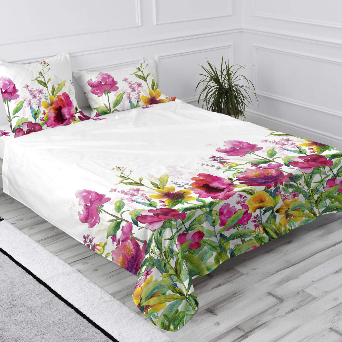 OBERBETTLAKEN cassia 180x270 cm mehrfarbig - Multicolor, Textil (180/270cm) - Happy Friday