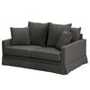 2,5-SITZER SOFA mit Husse - Webstoff - Anthrazit, Textil (170/89/110cm) - home24