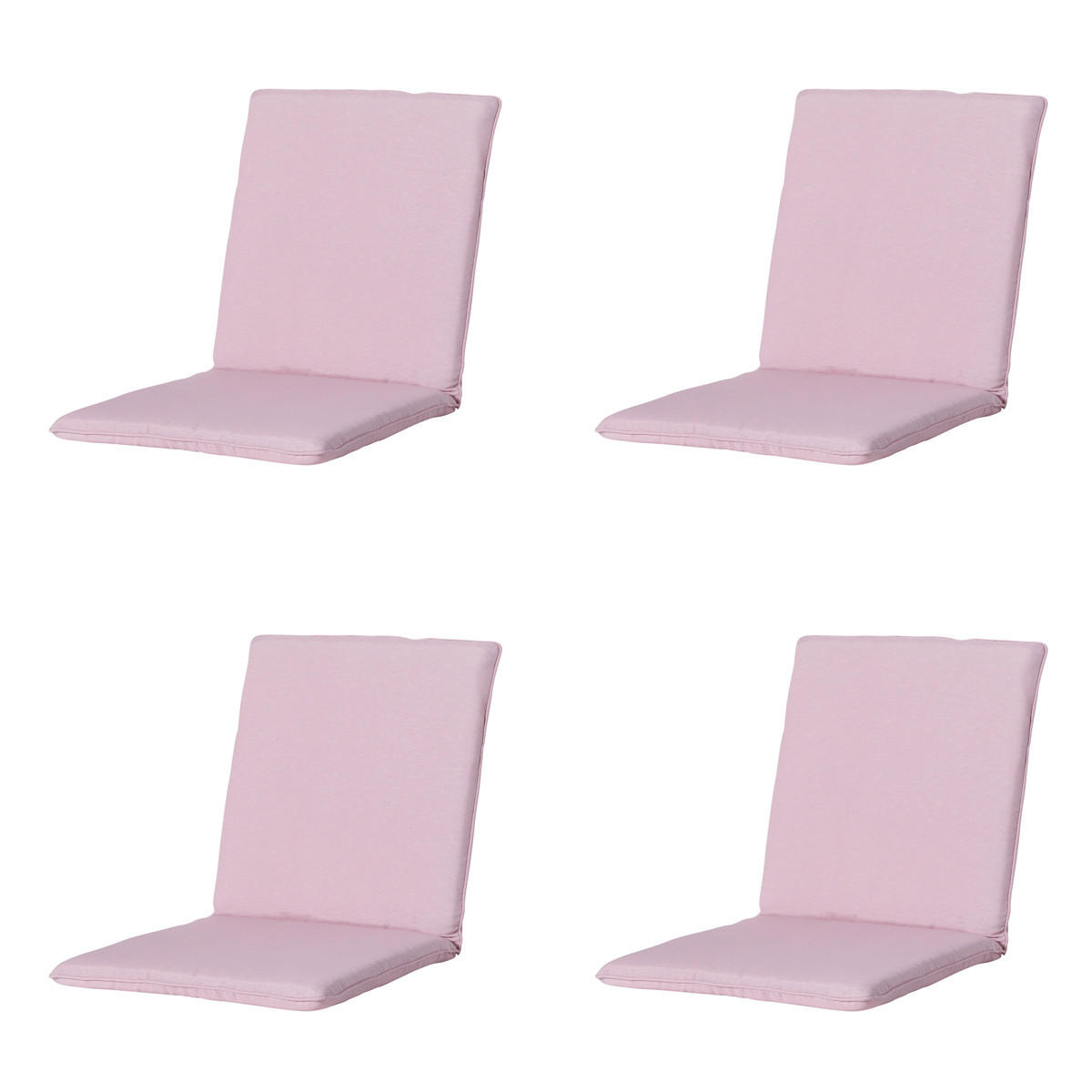 GARTENSTUHLKISSEN Panama 97/49 cm 4er-Set - Pink, Textil (49/6/97cm) - Madison