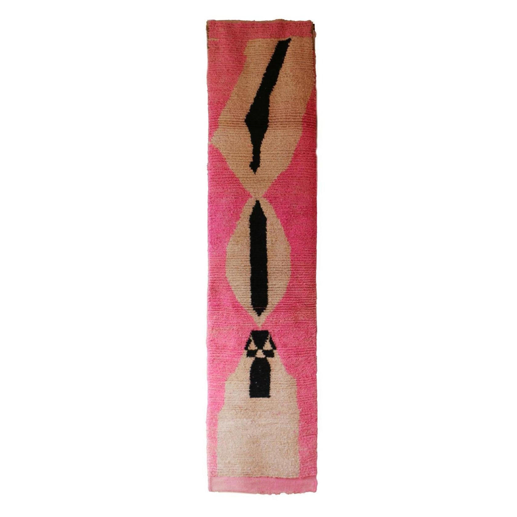 BERBERTEPPICH Teppichläufer aus Wolle 200x 300 cm - Pink, Naturmaterialien (200/300cm) - AFK Living