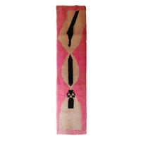 BERBERTEPPICH Teppichläufer aus Wolle 200x 300 cm - Pink, Naturmaterialien (200/300cm) - AFK Living