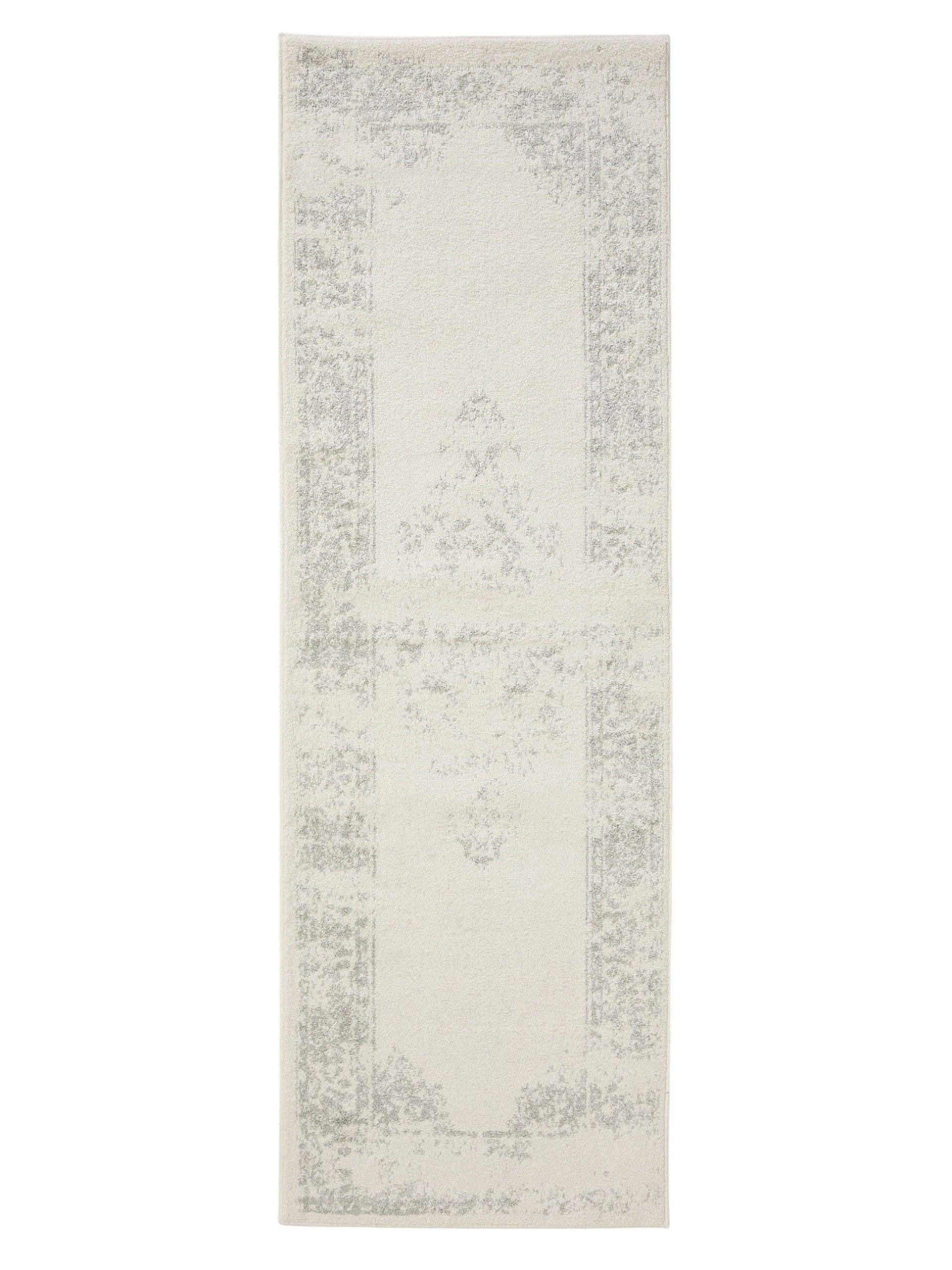 VINTAGE-LÄUFER Sia 80/240 cm - Taupe/Creme, Kunststoff (80/240cm) - benuta