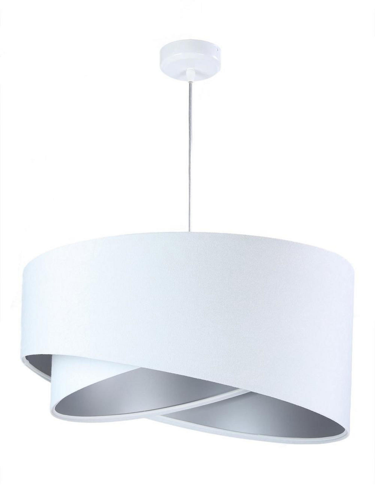 HÄNGELEUCHTE Silber 50/23 cm - Silberfarben, Kunststoff (50/1/23cm) - ONZENO