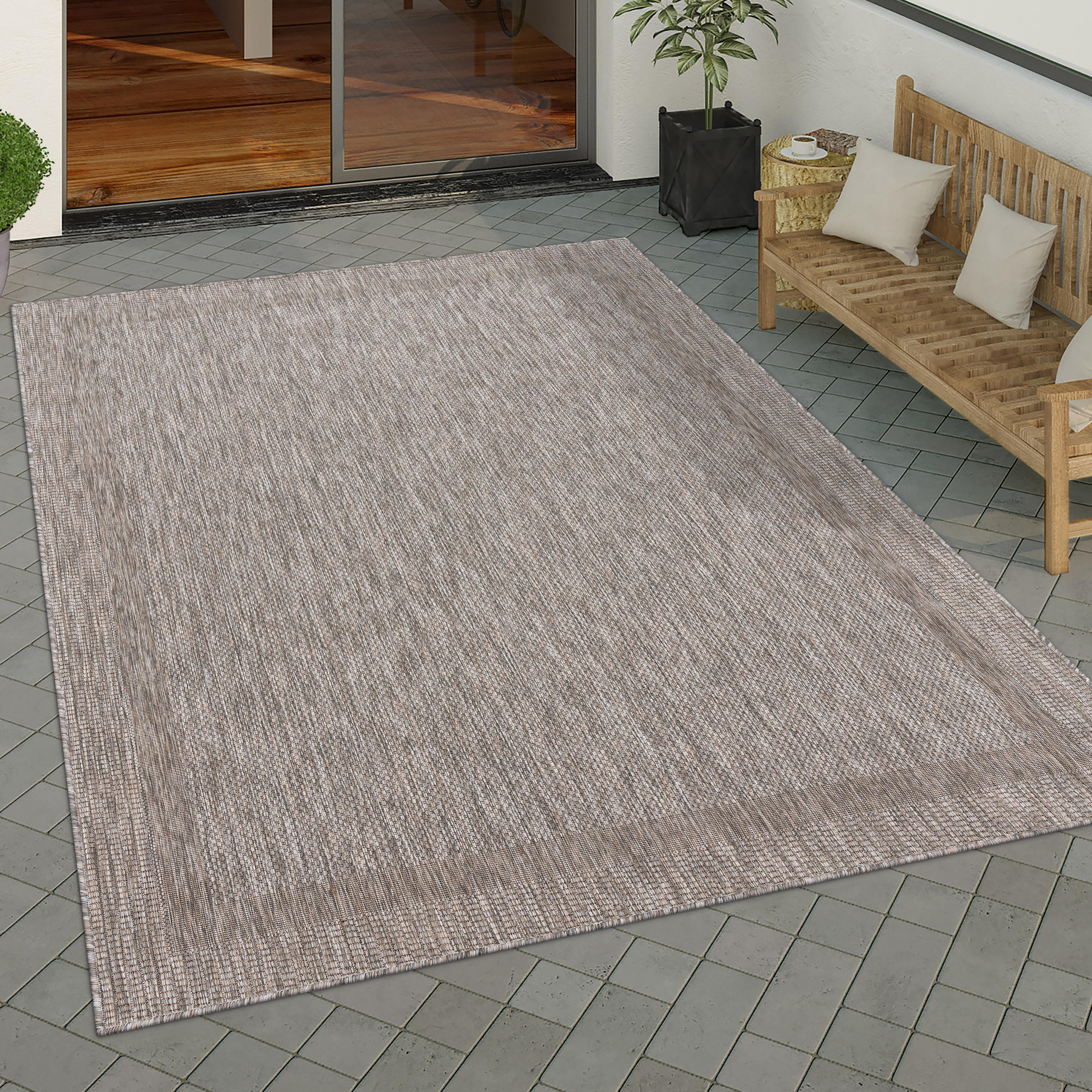 OUTDOORTEPPICH 200/200 cm Roma 272 - Naturfarben, Textil (200/200cm) - Paco Home