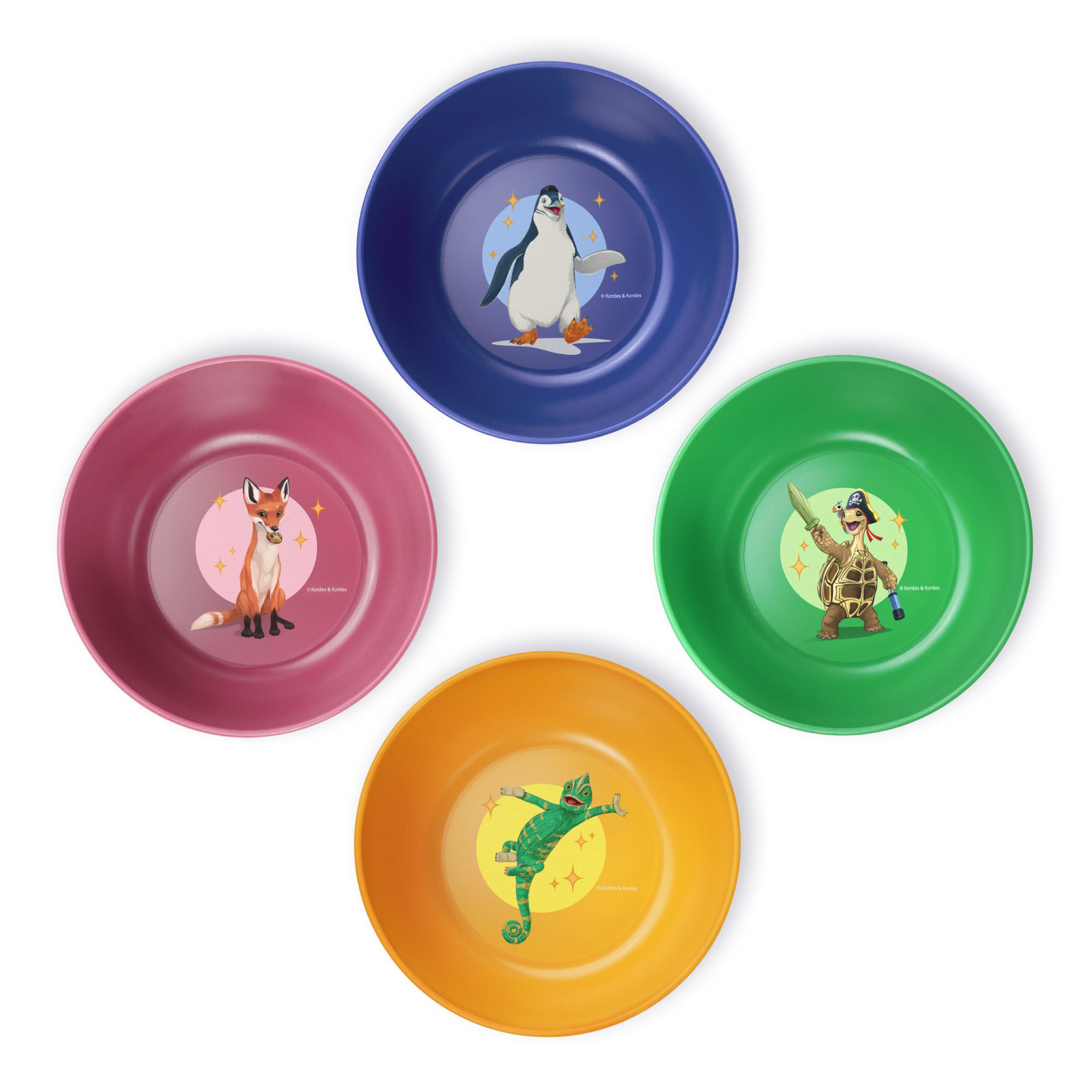 KINDER-SCHÜSSEL Set 4-teilig - Multicolor, Kunststoff (12.6/5.6/13.3cm) - Stoneline