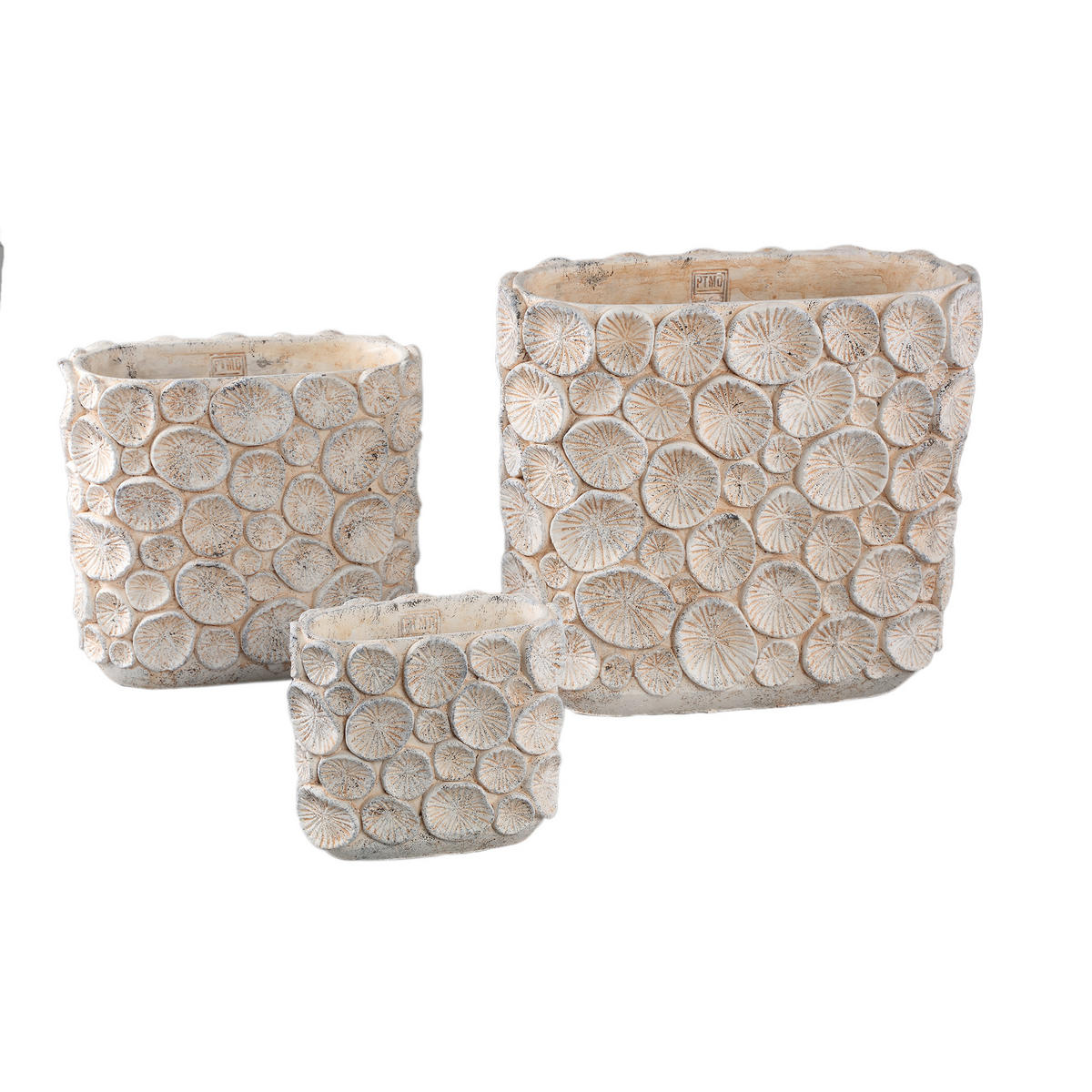TOPF Ayisy Beige 40/20/36cm - Beige, Stein (36cm) - PTMD Collection