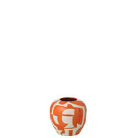 VASE GEOMETRISCH Weiß - Weiß, Keramik (16cm) - J-Line