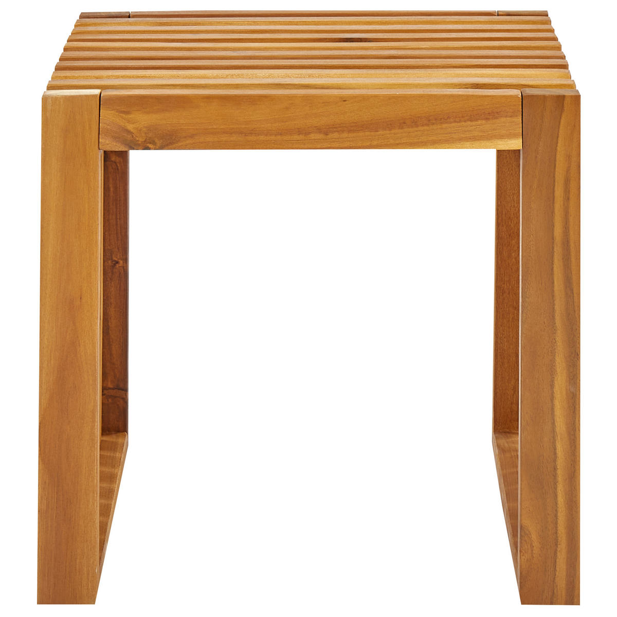 GARTENMÖBEL SET 4-Sitzer Akazienholz hellbraun 5-teilig Bellano - Hellbraun, Holz - Beliani