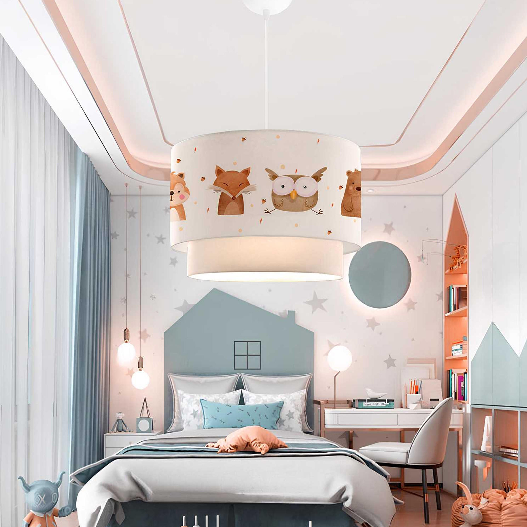 HÄNGELEUCHTE Lurgan - Weiß, Textil (30/30/70cm) - lux.pro