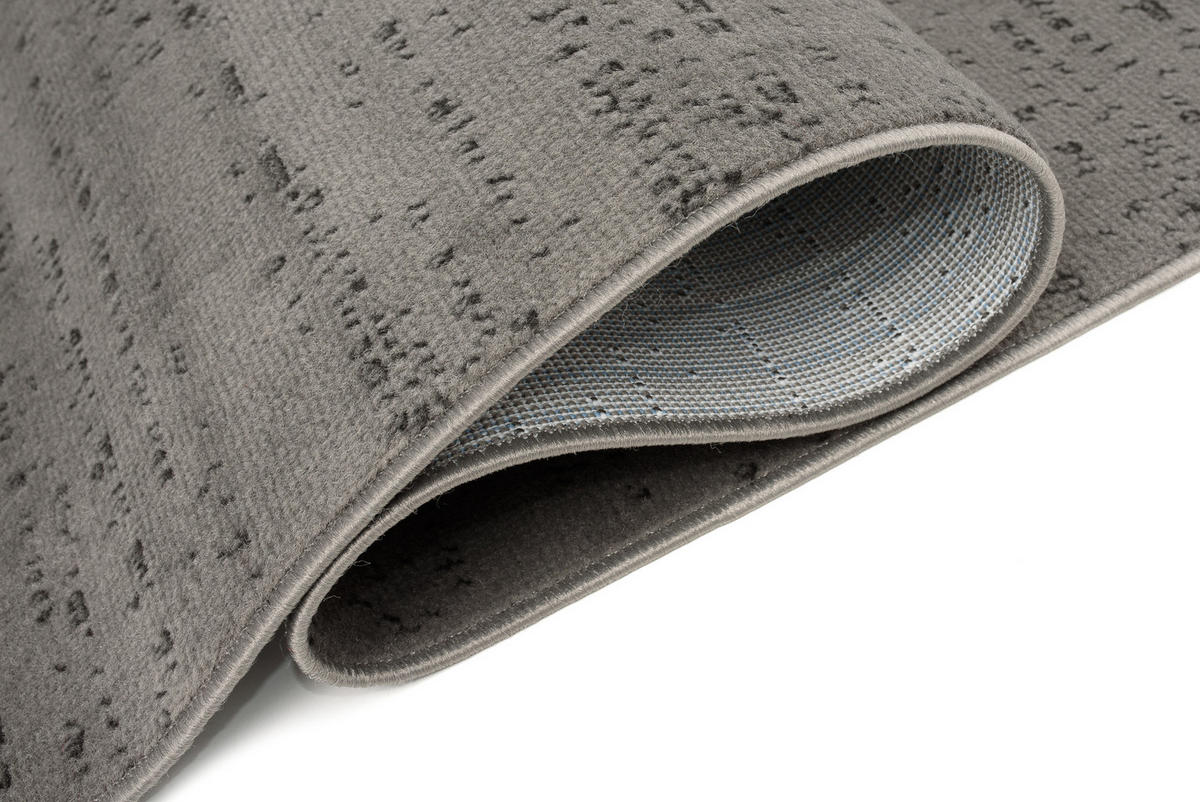 TEPPICH LUXURY Grau Rauten Geometrisch 140/200 cm - Grau, Textil (140/200cm) - Tapiso