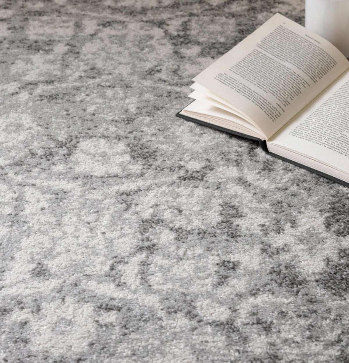 TEPPICH modern Flachgewebe LEGACY Grau 120 x 170 cm - Grau, Textil (120/170cm) - Novatrend