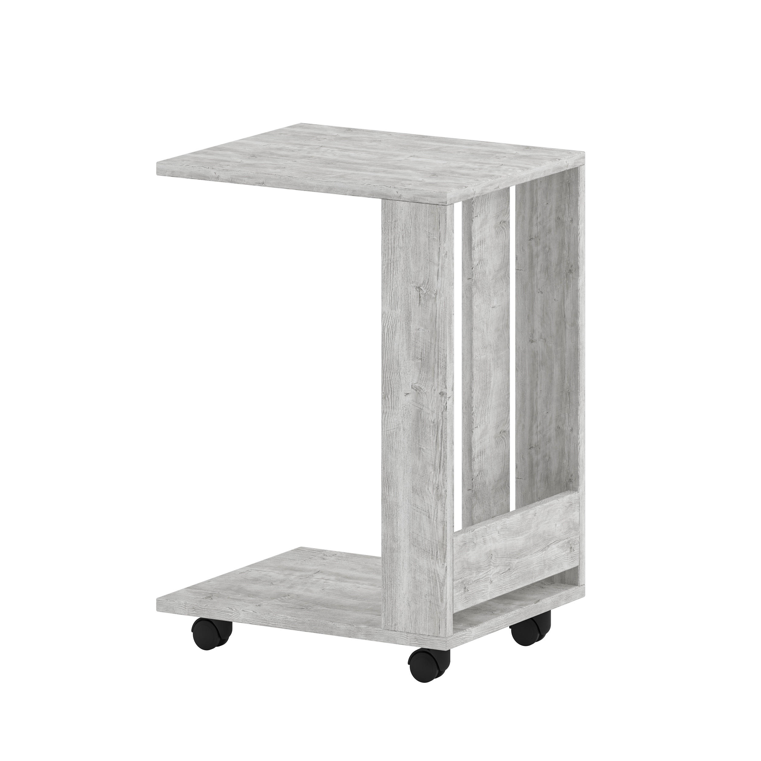 BEISTELLTISCH Edi Antik Weiß 67/37/45 cm - Weiß, Holzwerkstoff (45/37/67cm) - Decortie