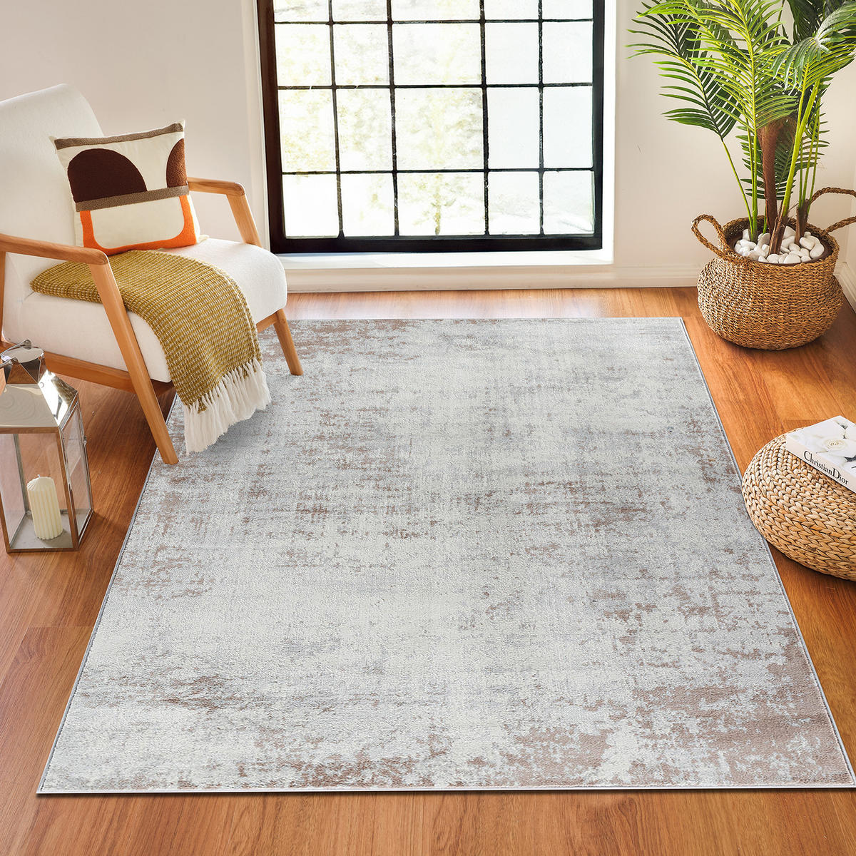 KURZFLORTEPPICH 120x170 cm Beige - Beige, Naturmaterialien/Textil (120/170cm) - LIVABLISS