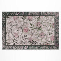 TEPPICH 150x225 cm Jasmin Skizze von William Morris - Pink, Kunststoff (150/225cm) - Wallfluent