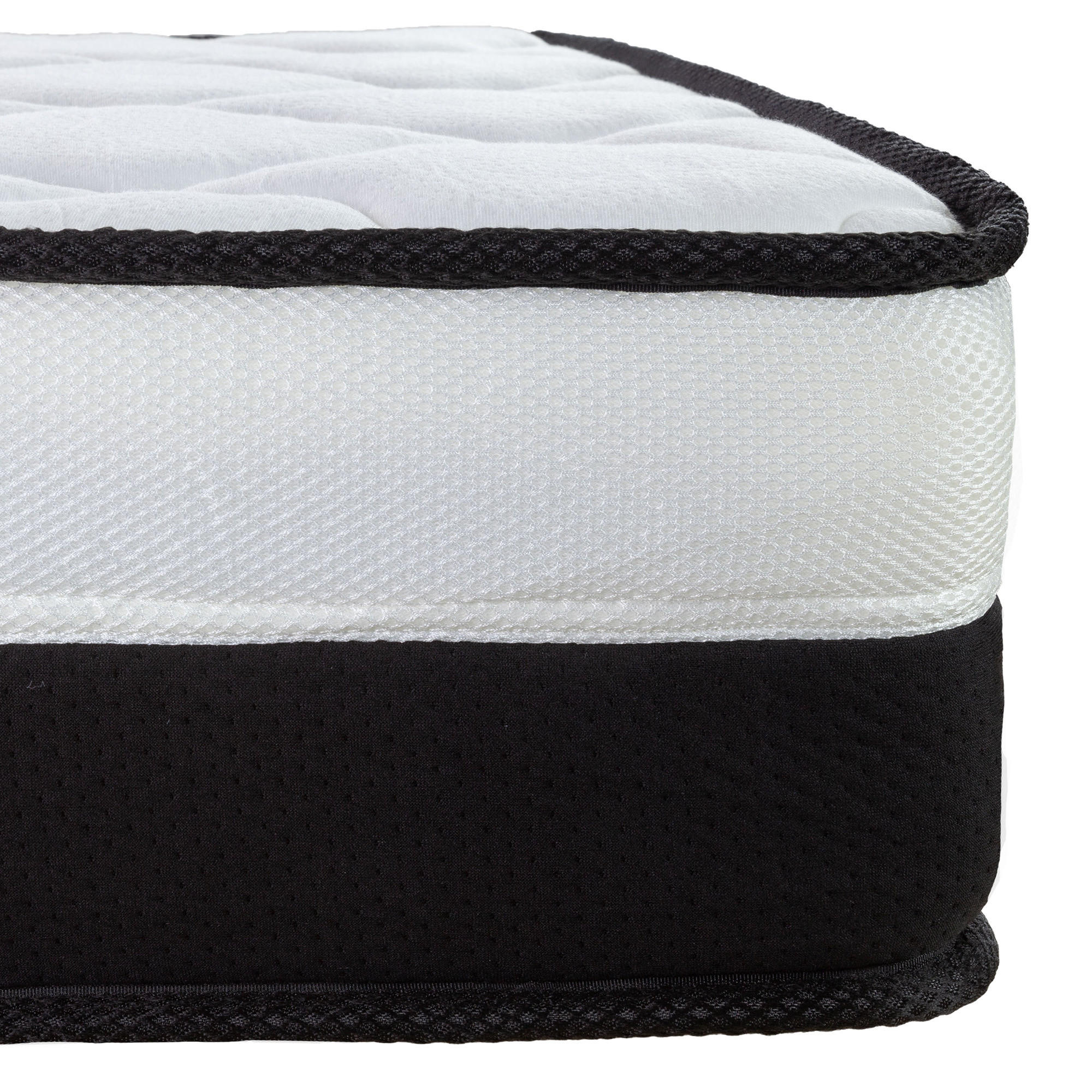 TASCHENFEDERKERNMATRATZE EMILIA HÖHE 23cm 90x200cm - Weiß, Textil/Metall (90/200cm) - Arensberger