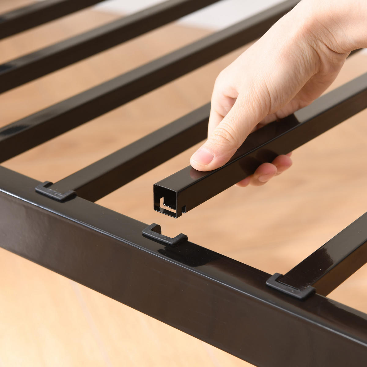 ETAGENBETT 90x200 cm trennbar schwarz - Schwarz, Metall (90/200cm) - LEBENLANG