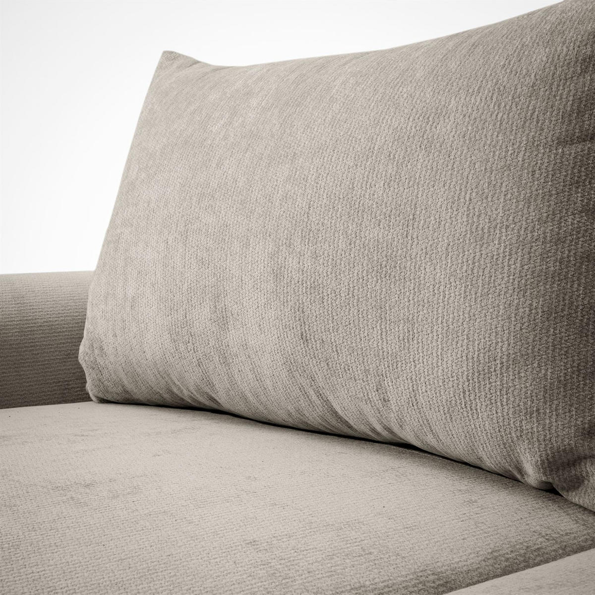 ECKSOFA GOYA mit Schlaffunktion und Bettkasten, Linke, Perfect Harmony 04 - Ecru, Textil (184/302cm) - Lookway