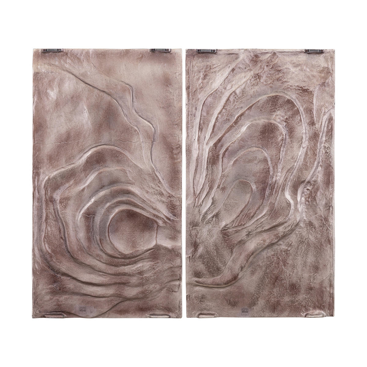 WANDPANEEL Erike Braun 100/2.5/90cm - Braun, Metall (2.5/90/100cm) - PTMD Collection