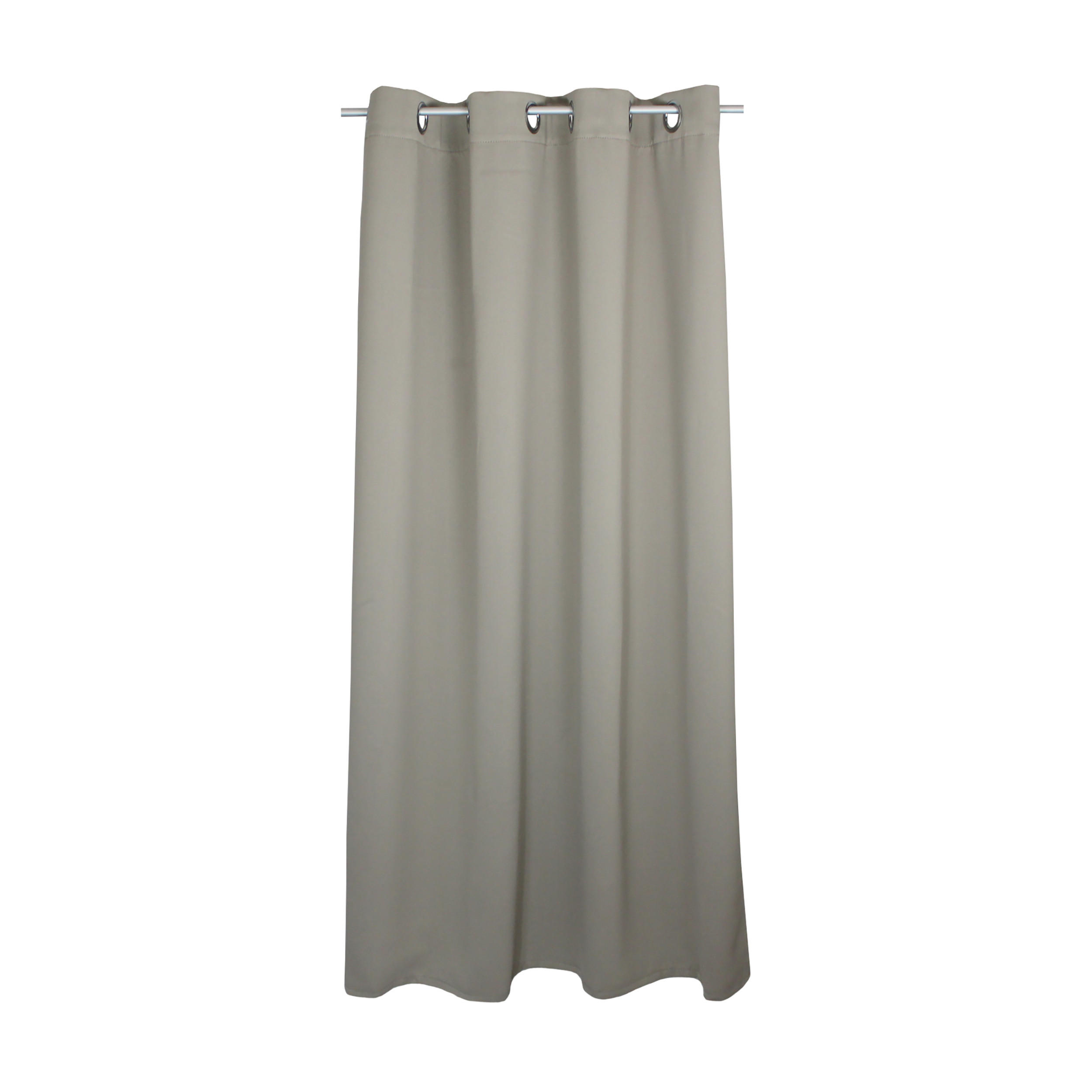 VERDUNKELUNGSVORHANG Ösen 140/175 cm Hell Taupe - Taupe, Textil (140/175cm) - TiborTex