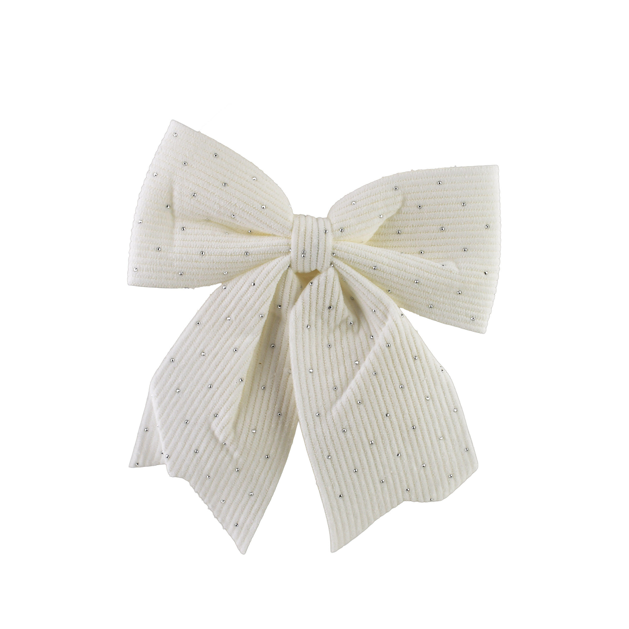 SCHLEIFE Santa Lila Weiß 18x18x22 cm Kunststoff - Weiß, Kunststoff (18/22/18cm) - Mondex