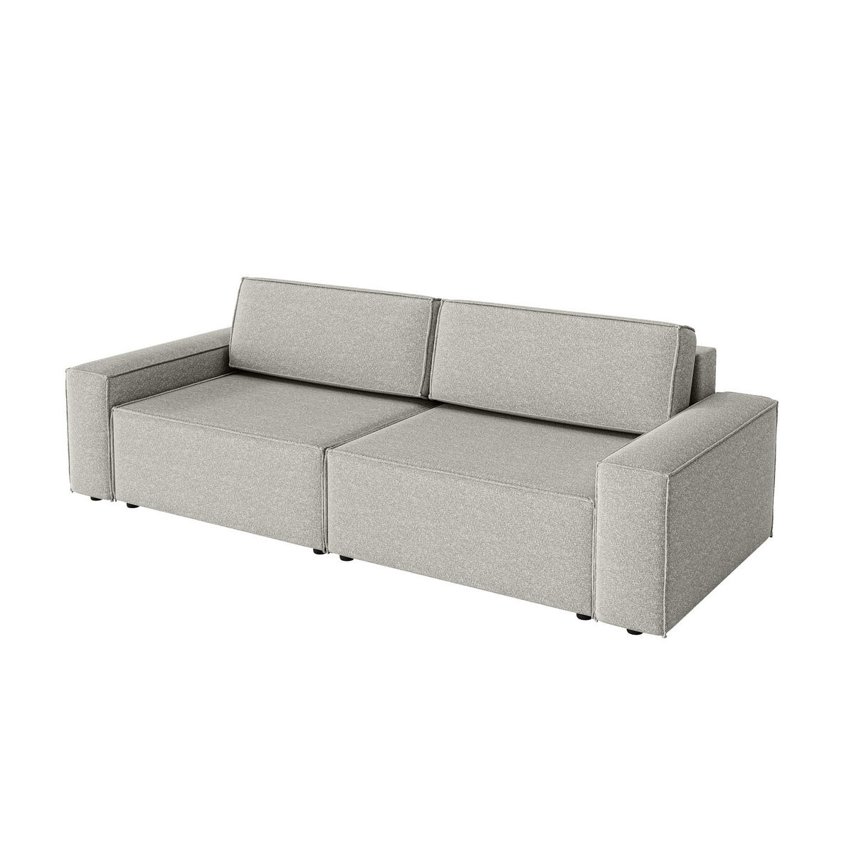 SOFA Lummo Mi mit Schlaffunktion, Grau - Grau, Textil (246/70/185cm) - Fedve