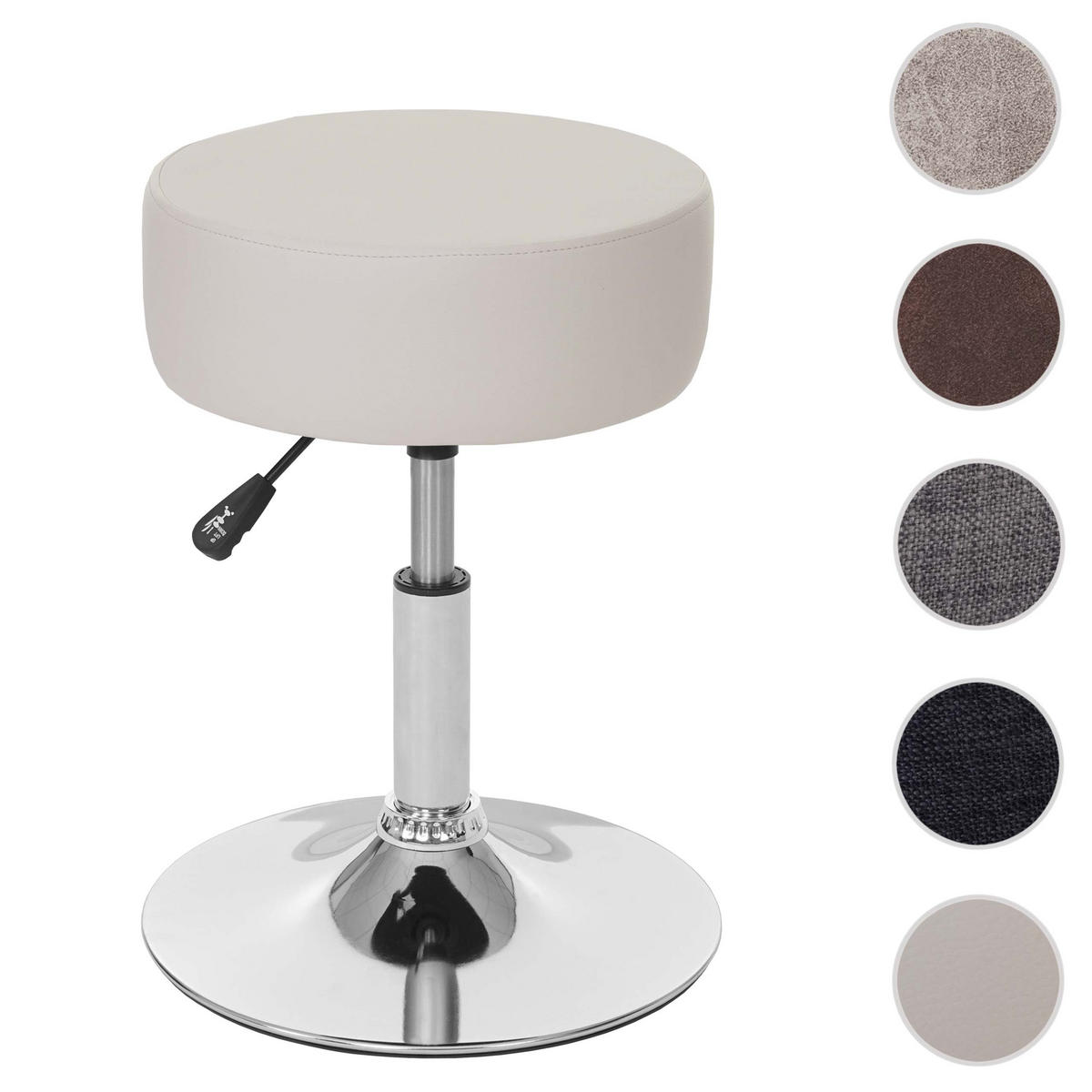 HOCKER Beige - Beige, Textil (35/55/35cm) - MCW